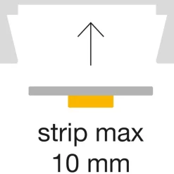 Strisce Led-Gea Luce profilo plafone bianco 2mt per strip led max 10mm