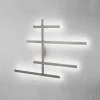 Applique Da Parete-Gea Luce rake applique da parete led 70w 3000k grigio
