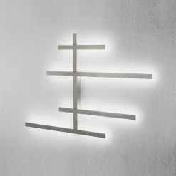 Applique Da Parete-Gea Luce rake applique da parete led 70w 3000k grigio