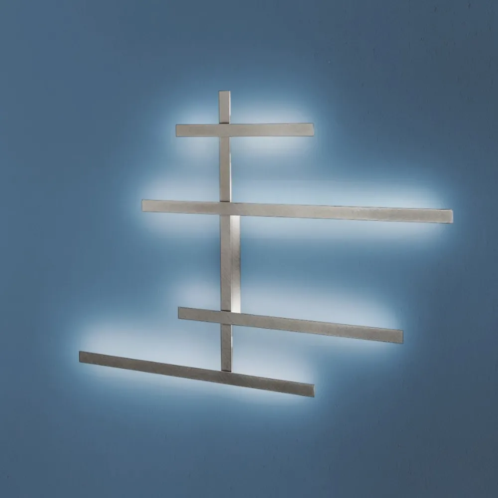 Applique Da Parete-Gea Luce rake applique da parete led 70w 3000k grigio