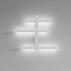 Applique Da Parete-Gea Luce rake applique da parete led 34w 3000k bianco