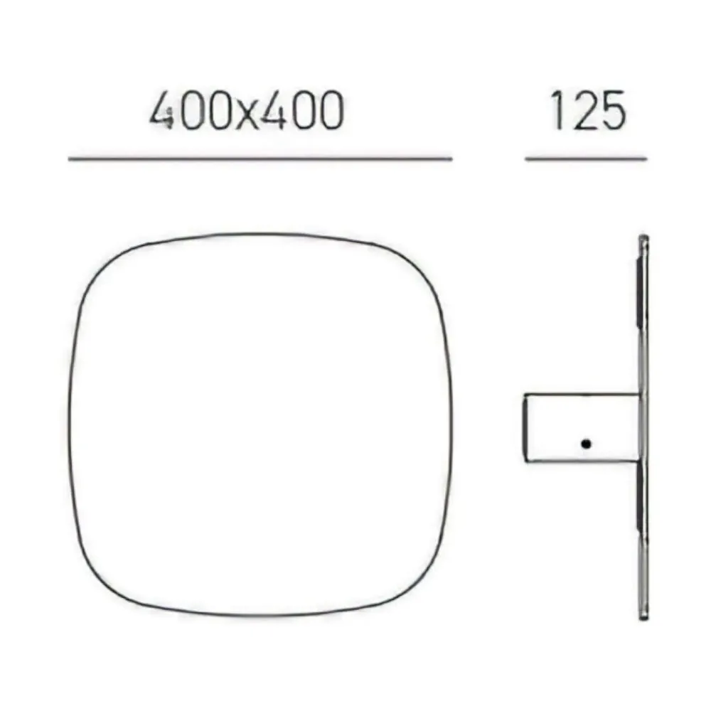 Applique Da Parete-Gea Luce step applique da parete di design led 45w 3000k quadrata