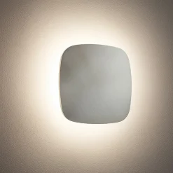 Applique Da Parete-Gea Luce step applique da parete led 20w 3000k quadrato moderno