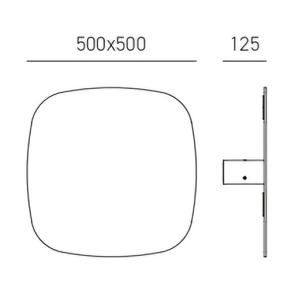 Plafoniere Moderne-Gea Luce step plafoniera moderna led 60w 3000k quadrata bianca