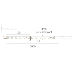 Strisce Led-Gea Luce striscia led bobina 5mt rgb+4000k 14,4w-mt 24v dc