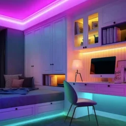 Strisce Led-Gea Luce striscia led bobina 5mt rgb+4000k 14,4w-mt 24v dc