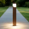 Lampioni Da Giardino-Gea Luce sury lampione da giardino design moderno marrone