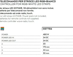 Accessori-Gea Luce telecomando per strisce led rgb+bianco