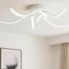Plafoniere Moderne-Gea Luce tessa plafoniera moderna led 38w 4000k bianca per salotto
