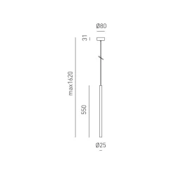 Lampade A Sospensione-Gea Luce thalassia lampada a sospensione led 7w 3000k per comodino colore oro