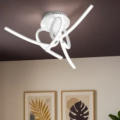 Plafoniere Moderne-Gea Luce tosca plafoniera moderna led 45w 4000k per soggiorno