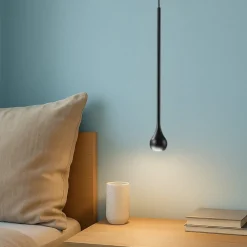 Lampade A Sospensione-Gea Luce ursula lampada a sospensione led 5w 3000k per comodino nera