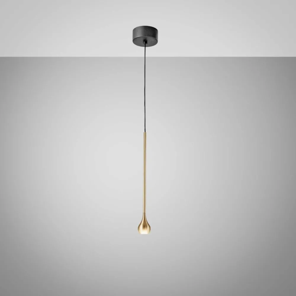 Lampade A Sospensione-Gea Luce ursula lampada a sospensione led 5w 3000k sottile colore oro