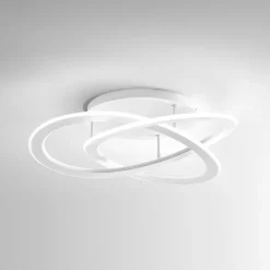Plafoniere Moderne-Gea Luce yara plafoniera moderna led 30w 3000k bianca per salotto