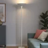Lampade Da Terra-Gea Luce ypsilon lampada da terra bianca led 3000k moderna