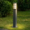 Lampioni Da Giardino-Gea Luce zeis lampione moderno grigio da giardino
