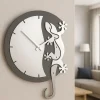 Orologi Da Parete Moderni-Selezionato da Mazzolaluce Geko orologio moderno da parete legno grigio bianco