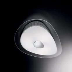 Plafoniere Moderne-Ideal Lux Geko pl4 plafoniera design sagomato vetro bianco per soggiorno