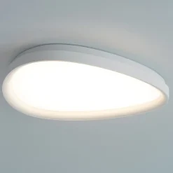 Plafoniere Moderne-Ideal Lux Gemini pl d061 plafoniera led 29w 3000k ovale bianca