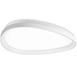 Plafoniere Moderne-Ideal Lux Gemini pl d061 plafoniera led 29w 3000k ovale bianca