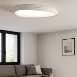 Plafoniere Moderne-Ideal Lux Gemini pl d061 plafoniera led 29w 3000k ovale bianca