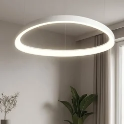 Lampadari Moderni-Ideal Lux Gemini sp d061 bianco lampadario moderno led 48w 3000k