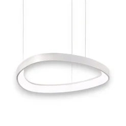 Lampadari Moderni-Ideal Lux Gemini sp d042 lampadario design bianco led 38w 3000k per soggiorno