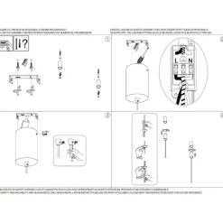 Lampadari Moderni-Ideal Lux Gemini sp d081 lampadario design moderno led 60w 3000k nero