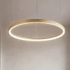 Lampadari Moderni-Ideal Lux Gemini sp d081 ottone lampadario led 60w 3000k cerchio