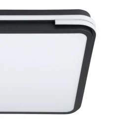 Plafoniere Moderne-Eglo Genovese z plafoniera quadrata moderna led rgb 2700k a 6500k smart