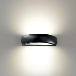 Applique Da Esterno-Ideal Lux Giove ap1 applique curvo da esterno nero