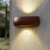 Applique Da Esterno-Ideal Lux Giove ap1 applique da esterno ip54 marrone design curvo