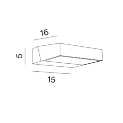 Applique Da Esterno-Perenz Illuminazione Giro perenz applique per esterno grigio cemento ip54 orientabile led 3000k