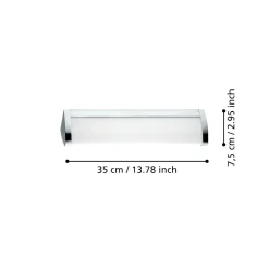 Plafoniere Bagno-Eglo Gita plafoniera da bagno bianco led 4000k ip44