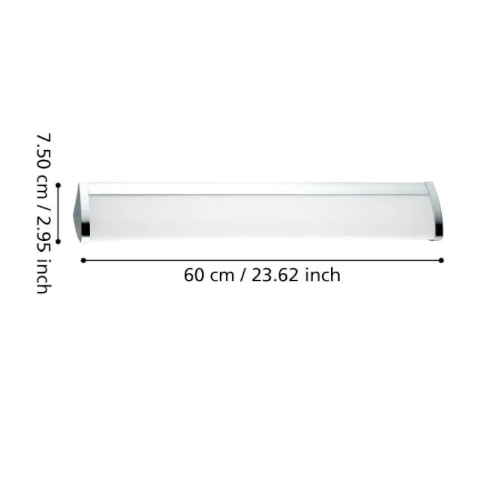 Plafoniere Bagno-Eglo Gita plafoniera da bagno cromo led 16w 4000k ip44