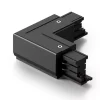 Illuminazione A Binario-Gea Luce Giunto l per connessione elettrica meccanica per binario trifase nero