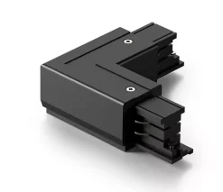 Illuminazione A Binario-Gea Luce Giunto l per connessione elettrica meccanica per binario trifase nero