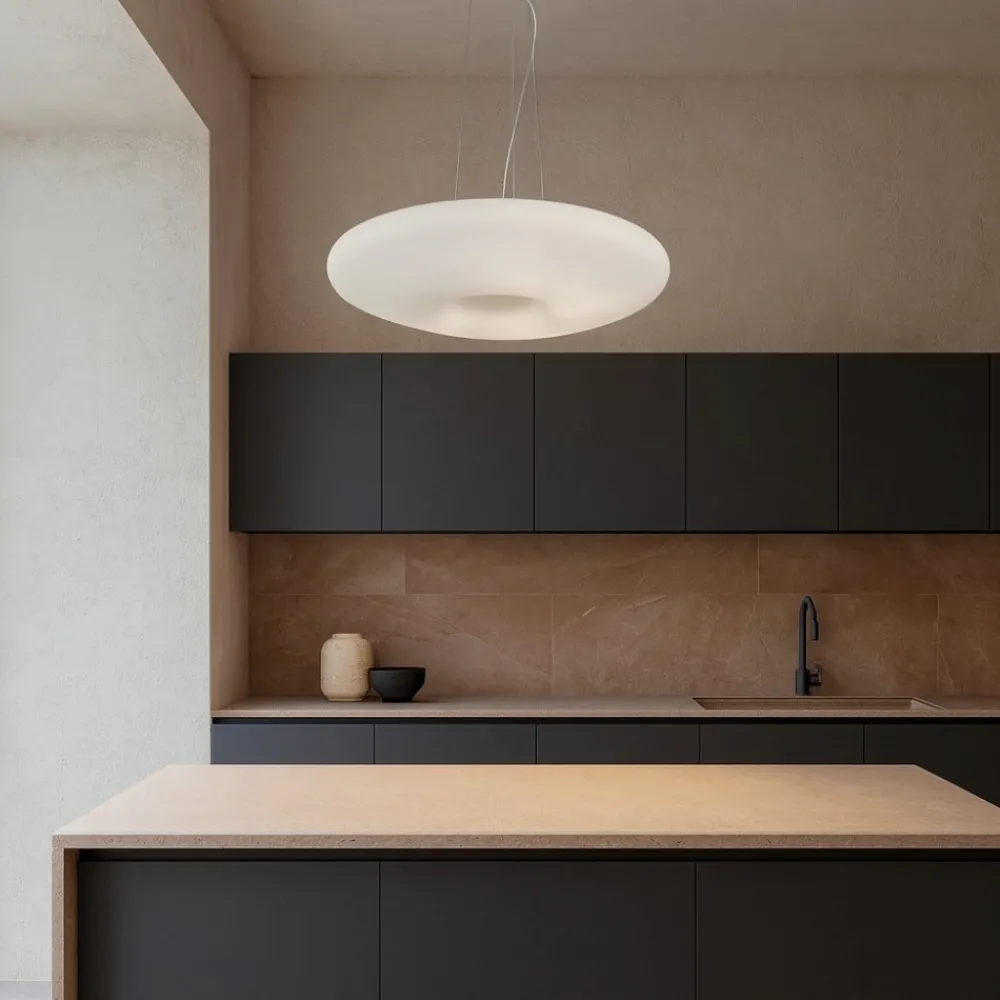 Lampadari Cucina-Ideal Lux Glory sp3 d40 lampadario per tavolo da pranzo bianco 40cm