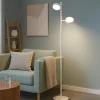 Lampade Da Terra-Gea Luce Gpib lampada da terra led 3000k doppio diffusore orientabile bianca