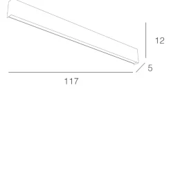 Applique Da Parete-Top Light Grande applique led 120w bianca
