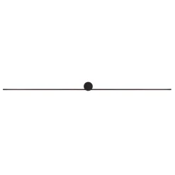 Applique Da Bagno-Selezionato da Mazzolaluce Grande applique nero 121cm per specchio da bagno ip44 led 15w 4000k