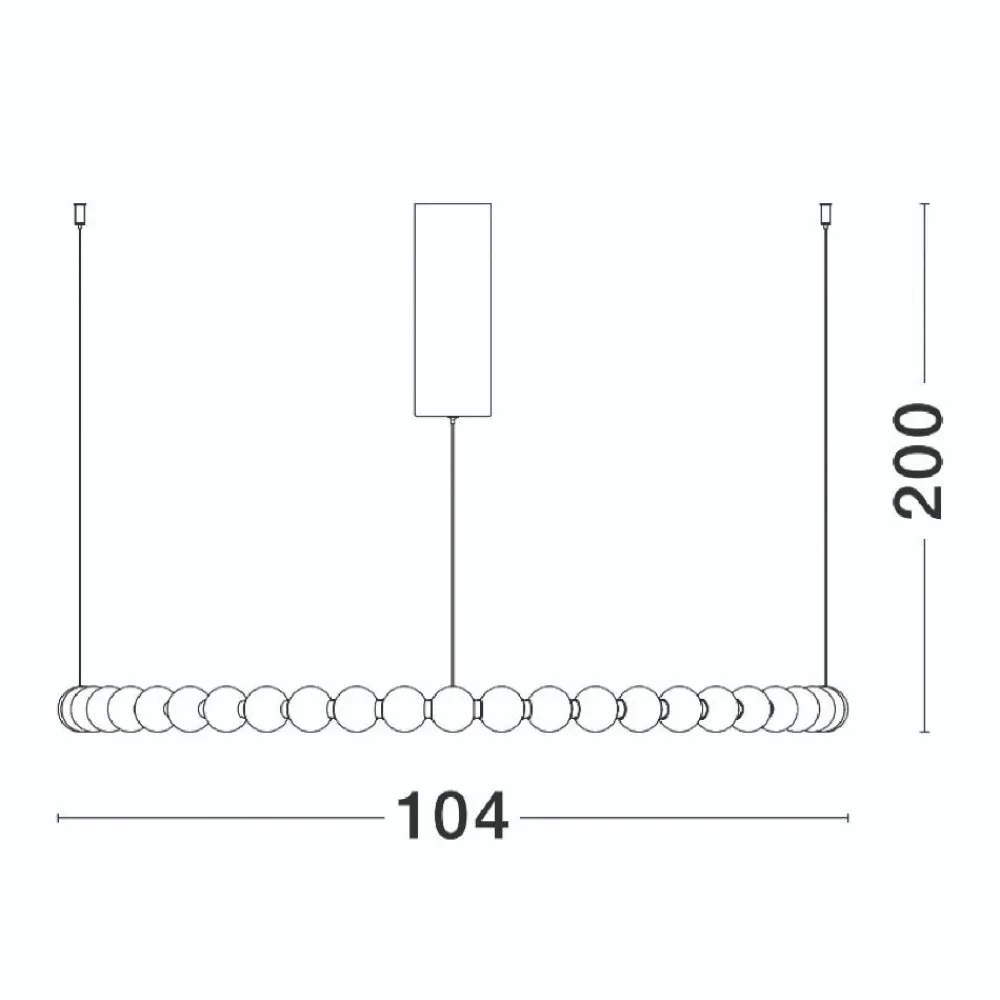 Lampadari Moderni-Selezionato da Mazzolaluce Grande lampadario moderno anello sfere vetro bianco oro led 3000k