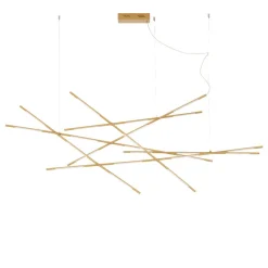 Lampadari Moderni-Selezionato da Mazzolaluce Grande lampadario moderno ottone led 109w 3000k dimmerabile