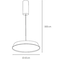 Lampadari Cucina-Vivida International Grande lampadario vivida pinco bianco led 50w 3000k 4000k