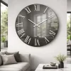 Orologi Da Parete Moderni-Selezionato da Mazzolaluce Grande orologio a parete moderno 100cm effetto specchio fume'