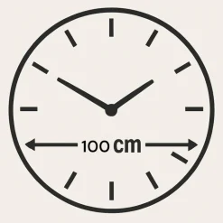 Orologi Da Parete Moderni-Selezionato da Mazzolaluce Grande orologio 100 cm da parete rotondo onde resina multicolor