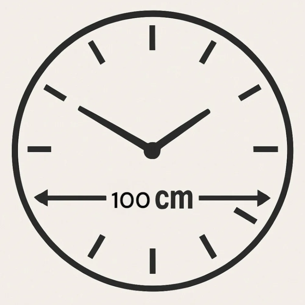 Orologi Da Parete Moderni-Selezionato da Mazzolaluce Grande orologio 100 cm da parete rotondo onde resina multicolor