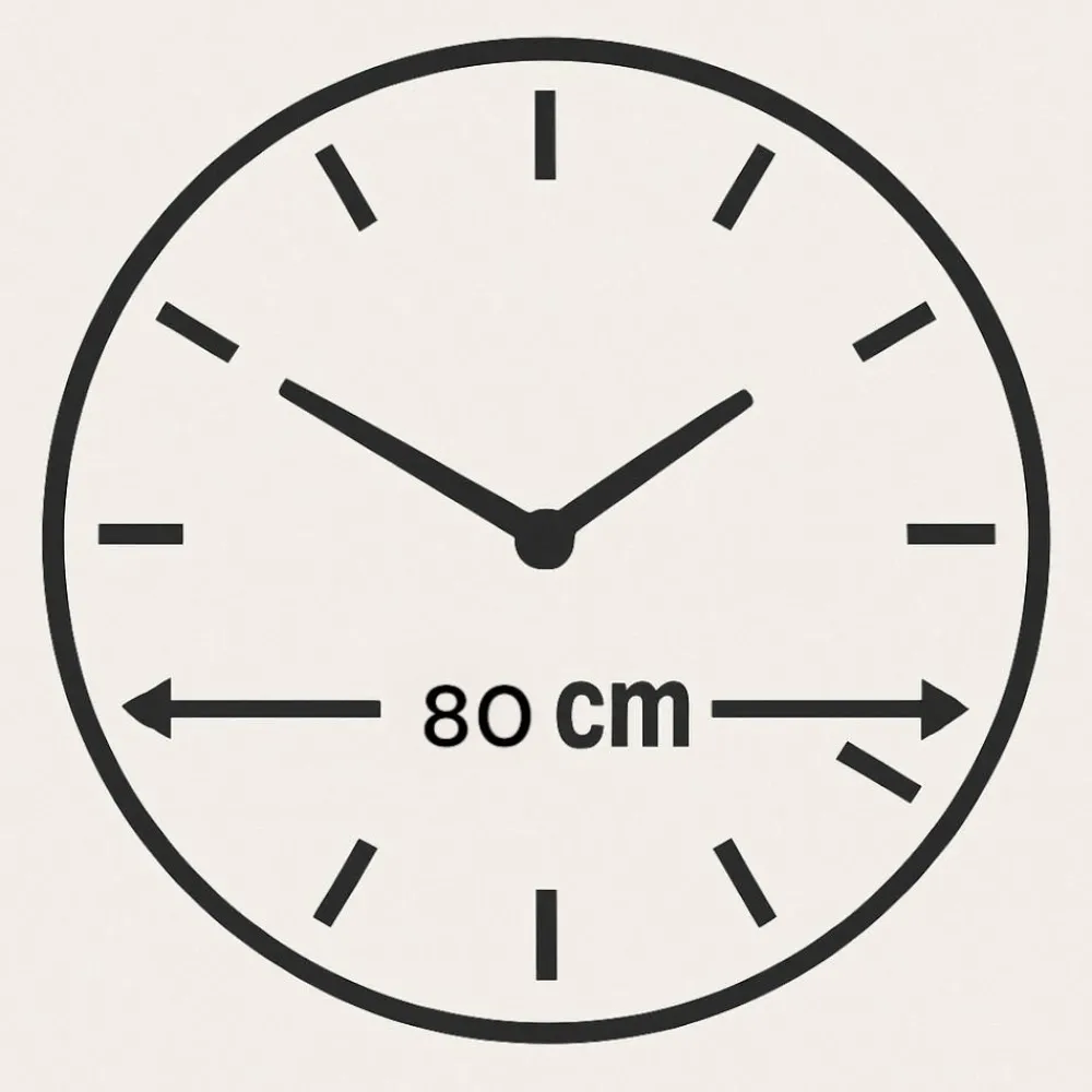 Orologi Da Parete Moderni-Selezionato da Mazzolaluce Grande orologio 80cm effetto marmo rotondo numeri romani dettagli foglia oro