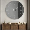 Orologi Da Parete Moderni-Selezionato da Mazzolaluce Grande orologio 80cm mantra vetro fume design rotondo moderno