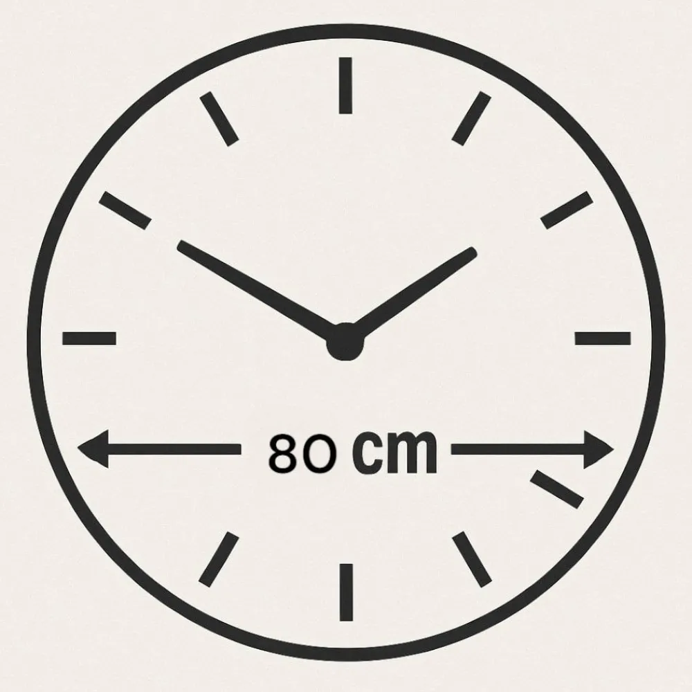 Orologi Da Parete Moderni-Selezionato da Mazzolaluce Grande orologio 80cm tondo da parete effetto marmo marrone
